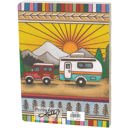 Camper Double-Sided Journal | Wood Burned Camper Trailer Art Designs Notebook Pretty Bound Journals - Giftable Notebooks in 12+ Styles | Double-Sided Journal