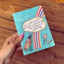 One Small Positive Thought Double-Sided Journal | Bird & Rainbow Design Notebook Pretty Bound Journals - Giftable Notebooks in 12+ Styles | Double-Sided Journal