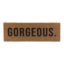 Gorgeous Coir Fiber Doormat | Slip-Resistant Backing | 30" L x 10" W Skinny Doormats in Natural Coir - Gorgeous or Our Story