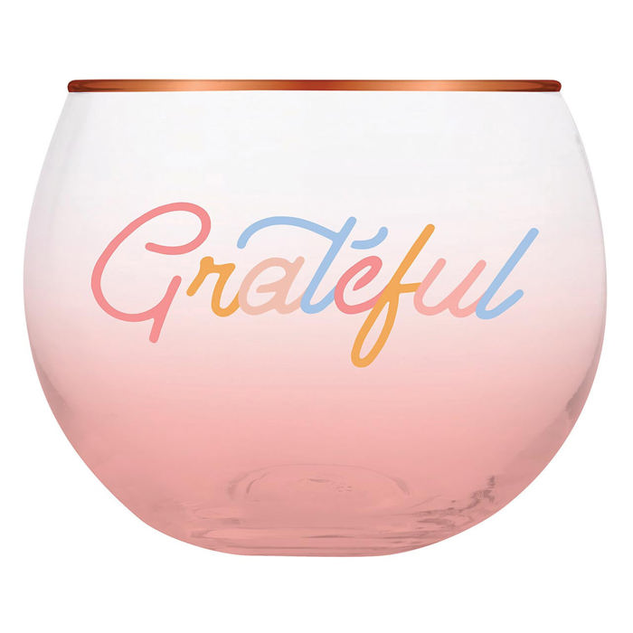 Cute Round Wine Glasses in 11 Styles - Feast Mode, Feelin Frosty, Grateful - Christmas, Winter, Holiday Themes