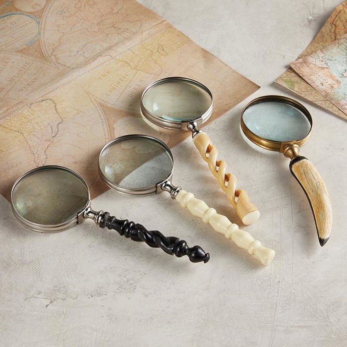 Vintage Style Magnifying Glasses - 3 Styles  | Decorative Handheld Magnifier