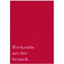 Weekends Are For Brunch Tea Towel | Extra Large 20" W x 27.5" L | In a Gift Box! | Gift for Her Cute Dish Towels in Gift Boxes | Housewarming Giftable Kitchen Linen Tea Hand Towels 