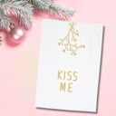 Kiss Me Mistletoe Holiday Kitchen Tea Towel | 20" x 29" Flour Sack Towel in Gift Box Cute Dish Towels in Gift Boxes | Housewarming Giftable Kitchen Linen Tea Hand Towels 