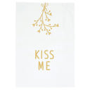 Kiss Me Mistletoe Holiday Kitchen Tea Towel | 20" x 29" Flour Sack Towel in Gift Box Cute Dish Towels in Gift Boxes | Housewarming Giftable Kitchen Linen Tea Hand Towels 