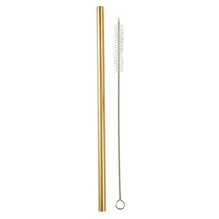 Stainless Steel Straw And Brush Set in Bag | Eco-Friendly and Reusable 