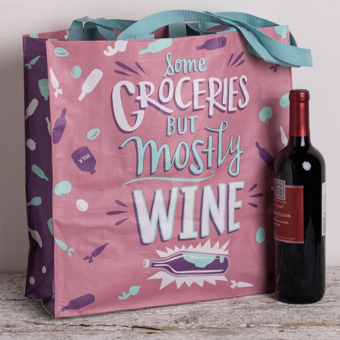 Large Market Shopper Totes with Cute Designs and Sayings | Daily Shopping Storage Bag