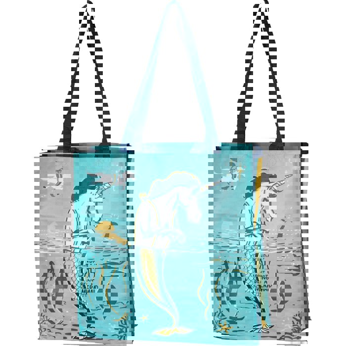 Large Market Shopper Totes with Cute Designs and Sayings | Daily Shopping Storage Bag