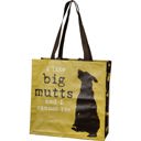 I Like Big Mutts And I Cannot Lie Market Tote Bag |  Double-sided Shopping Daily Storage Bag Large Market Shopper Totes with Cute Designs and Sayings | Daily Shopping Storage Bag