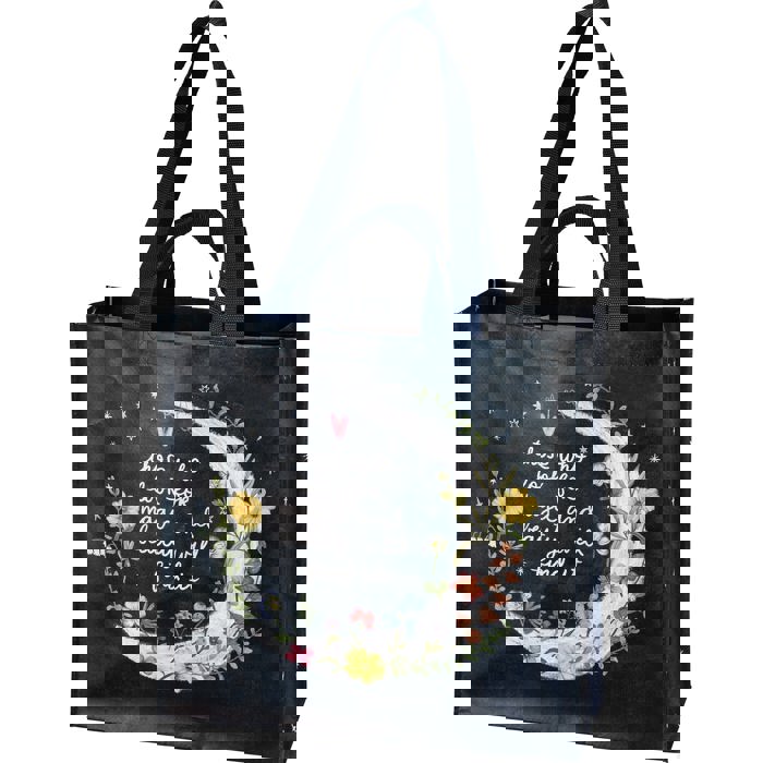Large Market Shopper Totes with Cute Designs and Sayings | Daily Shopping Storage Bag