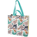 Blue Bird Market Tote Bag | Daily Grocery Shopping Bag | 15.50" x 15.25" x 6" Large Market Shopper Totes with Cute Designs and Sayings | Daily Shopping Storage Bag