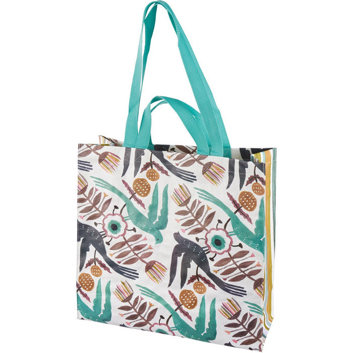 Large Market Shopper Totes with Cute Designs and Sayings | Daily Shopping Storage Bag