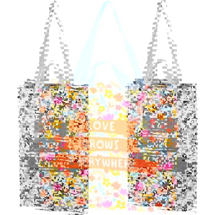 Large Market Shopper Totes with Cute Designs and Sayings | Daily Shopping Storage Bag
