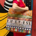 Kindness Is Beautiful Shopping Tote Bag | Extra Large Market Eco Bag Large Market Shopper Totes with Cute Designs and Sayings | Daily Shopping Storage Bag