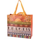 Kindness Is Beautiful Shopping Tote Bag | Extra Large Market Eco Bag Large Market Shopper Totes with Cute Designs and Sayings | Daily Shopping Storage Bag