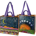 Never Stop Looking Up Market Tote | Shopping Grocery Bag | 15.50" x 15.25" x 6" Large Market Shopper Totes with Cute Designs and Sayings | Daily Shopping Storage Bag