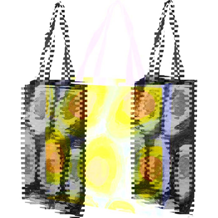Large Market Shopper Totes with Cute Designs and Sayings | Daily Shopping Storage Bag