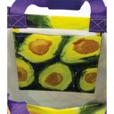 Avocado Market Tote Bag | Double-sided Daily Shopping Bag | 15.50" x 15.25" x 6" Large Market Shopper Totes with Cute Designs and Sayings | Daily Shopping Storage Bag
