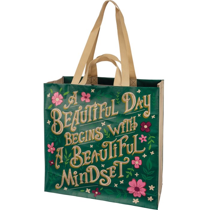 Large Market Shopper Totes with Cute Designs and Sayings | Daily Shopping Storage Bag