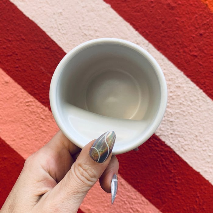 Heart Shaped Handle Romantic Gift Mug | Stoneware Tea Coffee Cup | Coffee Lovers Gift Valentine's Day