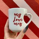 My Love Mug Heart Shaped Handle Mug | Coffee Tea Stoneware Cup | 12oz. Heart Shaped Handle Romantic Gift Mug | Stoneware Tea Coffee Cup | Coffee Lovers Gift Valentine's Day