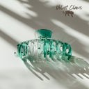 Velvet Claws Hair Clip | The Lobster in Translucent Green | Claw Clip Hair Accessories Strong Hair Claw for Long Hair in 7 Colors  | Claw Clip Hair Accessories