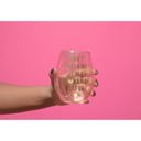 Don't Rush Me, I'm a Woman Of Leisure Stemless Wine Glass in Rose and Gold Don't Rush Me, I'm a Woman Of Leisure Stemless Wine Glass in Rose and Gold