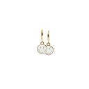 Retro '80s-'90s Dual Happy Face Charm Earrings in White | Gift for Her Fashion Jewelry Happy Face Earrings and Necklaces | Retro 80's | Fun Gift for Her Fashion Jewelry y2K 90s Gen Z 