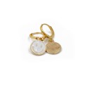 Retro '80s-'90s Dual Happy Face Charm Earrings in White | Gift for Her Fashion Jewelry Happy Face Earrings and Necklaces | Retro 80's | Fun Gift for Her Fashion Jewelry y2K 90s Gen Z 