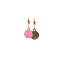 Retro '80s-'90s Dual Happy Face Charm Earrings in Pink | Gift for Her Fashion Jewelry Happy Face Earrings and Necklaces | Retro 80's | Fun Gift for Her Fashion Jewelry y2K 90s Gen Z 