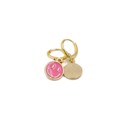 Retro '80s-'90s Dual Happy Face Charm Earrings in Pink | Gift for Her Fashion Jewelry Happy Face Earrings and Necklaces | Retro 80's | Fun Gift for Her Fashion Jewelry y2K 90s Gen Z 