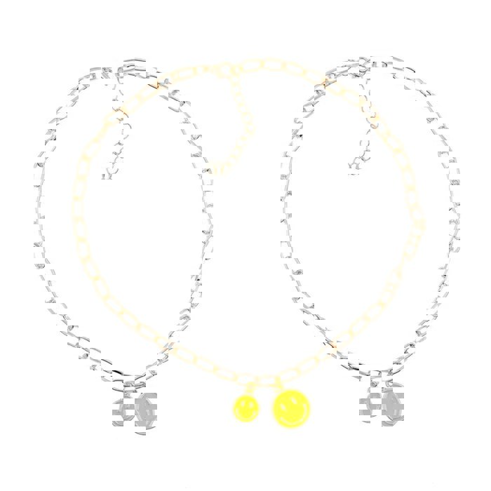 Happy Face Earrings and Necklaces | Retro 80's | Fun Gift for Her Fashion Jewelry y2K 90s Gen Z 