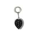 Black Veiny Leaf Leaf Acrylic Keychain | 6 Illustrated Styles | Double-Sided Design