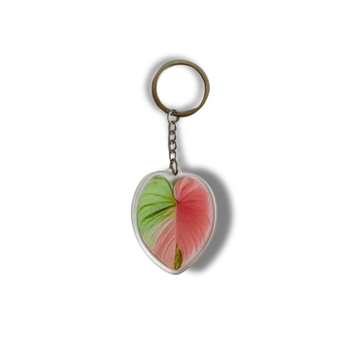 Leaf Acrylic Keychain | 6 Illustrated Styles | Double-Sided Design