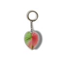 Green and Pink Leaf Leaf Acrylic Keychain | 6 Illustrated Styles | Double-Sided Design