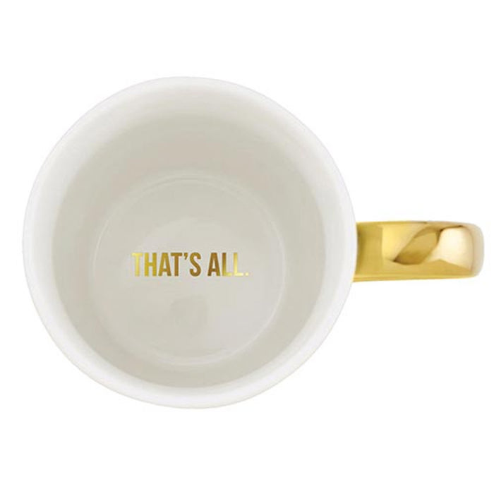 Funny Saying "My Goal is to Weigh What I Told the DMV" Gold Handle Coffee Mug | Stoneware Coffee Tea Cup | 16oz