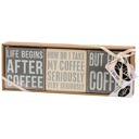 After Coffee Box Sign Set | Wall Desk Display Gift Set | 4" x 4" | Gift for Her Box Sign Set | Wall Desk Display Gift Set | 4" x 4" | Gift for Her