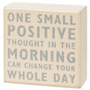 Stay Humble Gray Box Sign Set | Giftable Home Decor | 4" x 4" | Gift for Her Box Sign Set | Wall Desk Display Gift Set | 4" x 4" | Gift for Her