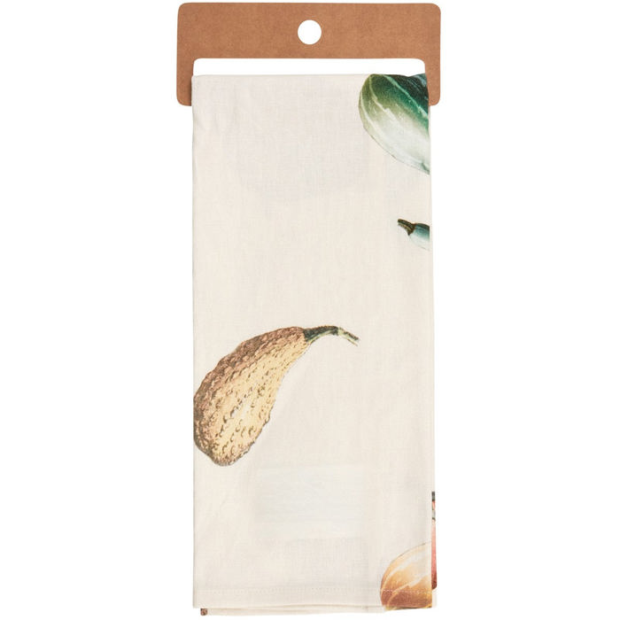 Fruit and Vegetable Puns Embroidered Tea and Dish Towels | Funny Kitchen Hand Towels