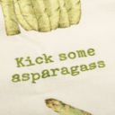 Kick Some Asparagass Fruit and Vegetable Puns Embroidered Tea and Dish Towels | Funny Kitchen Hand Towels