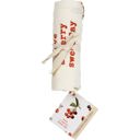 Have A Cherry Sweet Day Fruit and Vegetable Puns Embroidered Tea and Dish Towels | Funny Kitchen Hand Towels