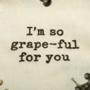 I'm So Grape-ful For You Fruit and Vegetable Puns Embroidered Tea and Dish Towels | Funny Kitchen Hand Towels