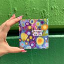 Run Towards Your Joy Inspo Block Sign | Inspirational Wall Decor | 4" x 4" | Gift for Her Cute and Funny Graphic Wooden Box Signs with Sayings for Gallery Walls