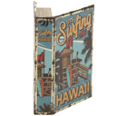 It's Surfing Time Hawaii Book Box | Decorative Vintage Book Shaped Storage Stash Trinket Boxes Vintage Book Box Stash Trinket Storage | Decorative Book-Shaped Storage
