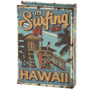It's Surfing Time Hawaii Book Box | Decorative Vintage Book Shaped Storage Stash Trinket Boxes Vintage Book Box Stash Trinket Storage | Decorative Book-Shaped Storage