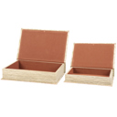 Botany Book Box Set of 2 | Vintage Book Shaped Storage Stash Trinket Boxes Vintage Book Box Stash Trinket Storage | Decorative Book-Shaped Storage