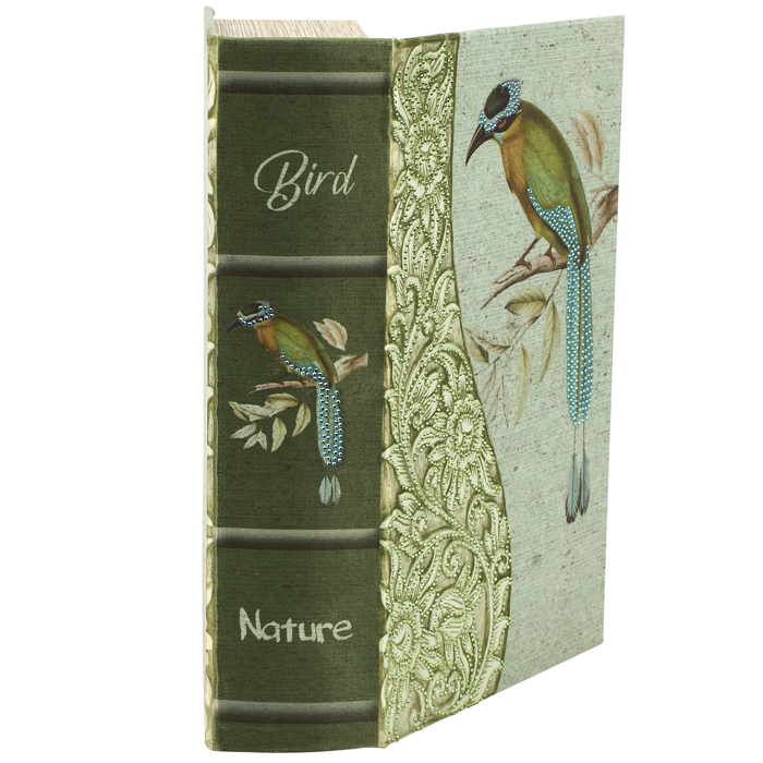 Vintage Book Box Stash Trinket Storage | Decorative Book-Shaped Storage