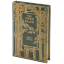 The Open Road Vintage Book Box | Trees Book Shaped Storage Stash Trinket Box Vintage Book Box Stash Trinket Storage | Decorative Book-Shaped Storage