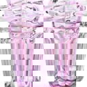 Cupcake Sipper Glass | Light Pink | Wine or Cocktail Glass with Straw for Indoors or Outdoors Jane Exclusive Mother's Day Gift Extravaganza
