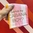 Where's My Cabana Boy Tea Towel in Multicolor Stripes | Cotton Kitchen Hand Dish Cloth | 28" L x 18" Jane Exclusive Mother's Day Gift Extravaganza