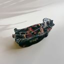 Dark Panther Velvet Claws Squirrel Holding Acorn Hair Claw